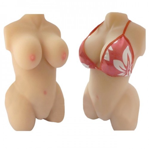 3D Half Body Sex Breast Silicone Doll