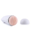 Masturbateur masculin Double Vibration Vagin Real Pussy Adult Sex Toys Blanc
