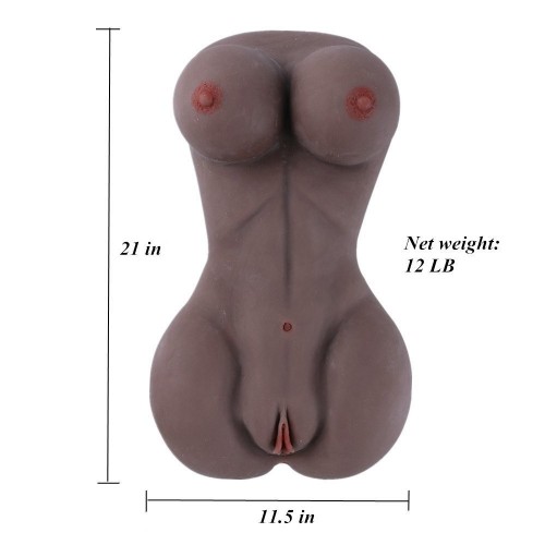 Sex Doll Torso Love Doll,SINLOLI Female Body Sex Toy with Breasts Vagina and Anal,Life-Sized Male Masturbator for Men (Black)