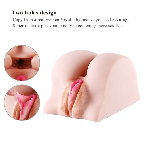 HISMISH Pussy Anal Ass Sex Doll,3D Realistic Vagina Anus Butt Male Masturbator Sex Toy for Men Masturbation (4.6 Pounds)