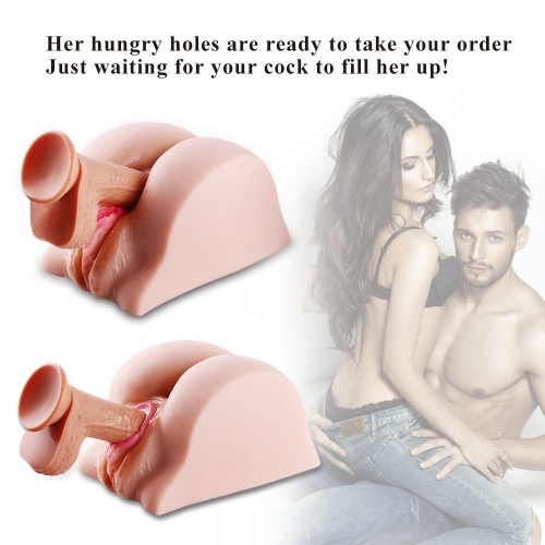 HISMISH Pussy Anal Ass Sex Doll,3D Realistic Vagina Anus Butt Male Masturbator Sex Toy for Men Masturbation (4.6 Pounds)