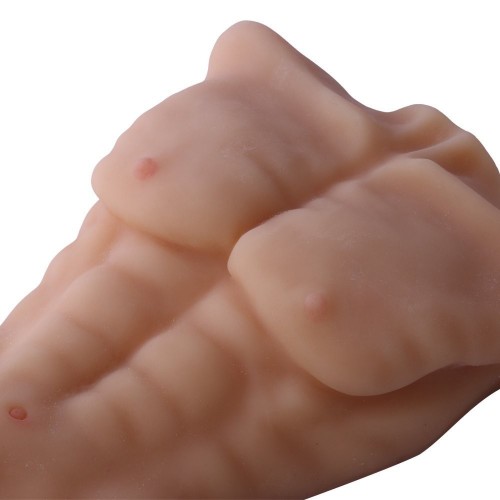 HISMITH Sex Love Doll Torso,Adult Sex Toy with Big Dildo (Flesh male doll)