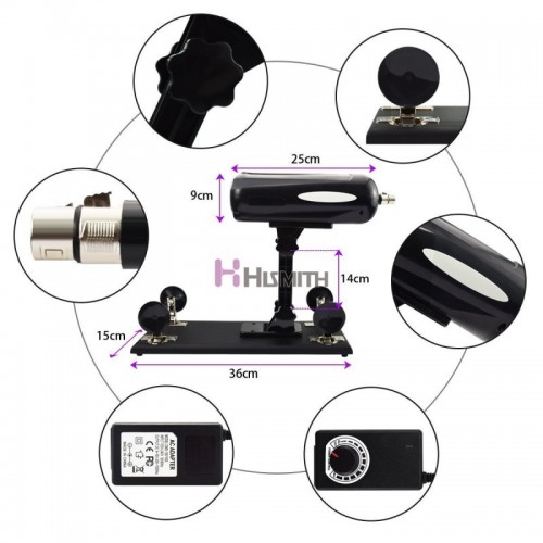 Automatic Sex Machine Speed Adjustable With Big Dildo Masturbation - B
