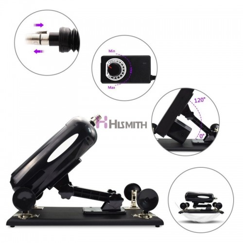 Automatic Sex Machine Speed Adjustable With Big Dildo Masturbation - E